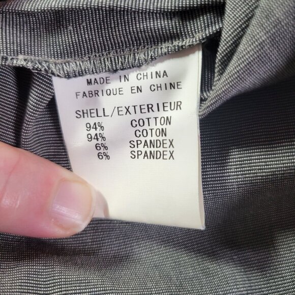 Theory Women Professional Gray Cotton Blend Mid-Length Pencil Skirt Size 8 - Picture 3 of 6